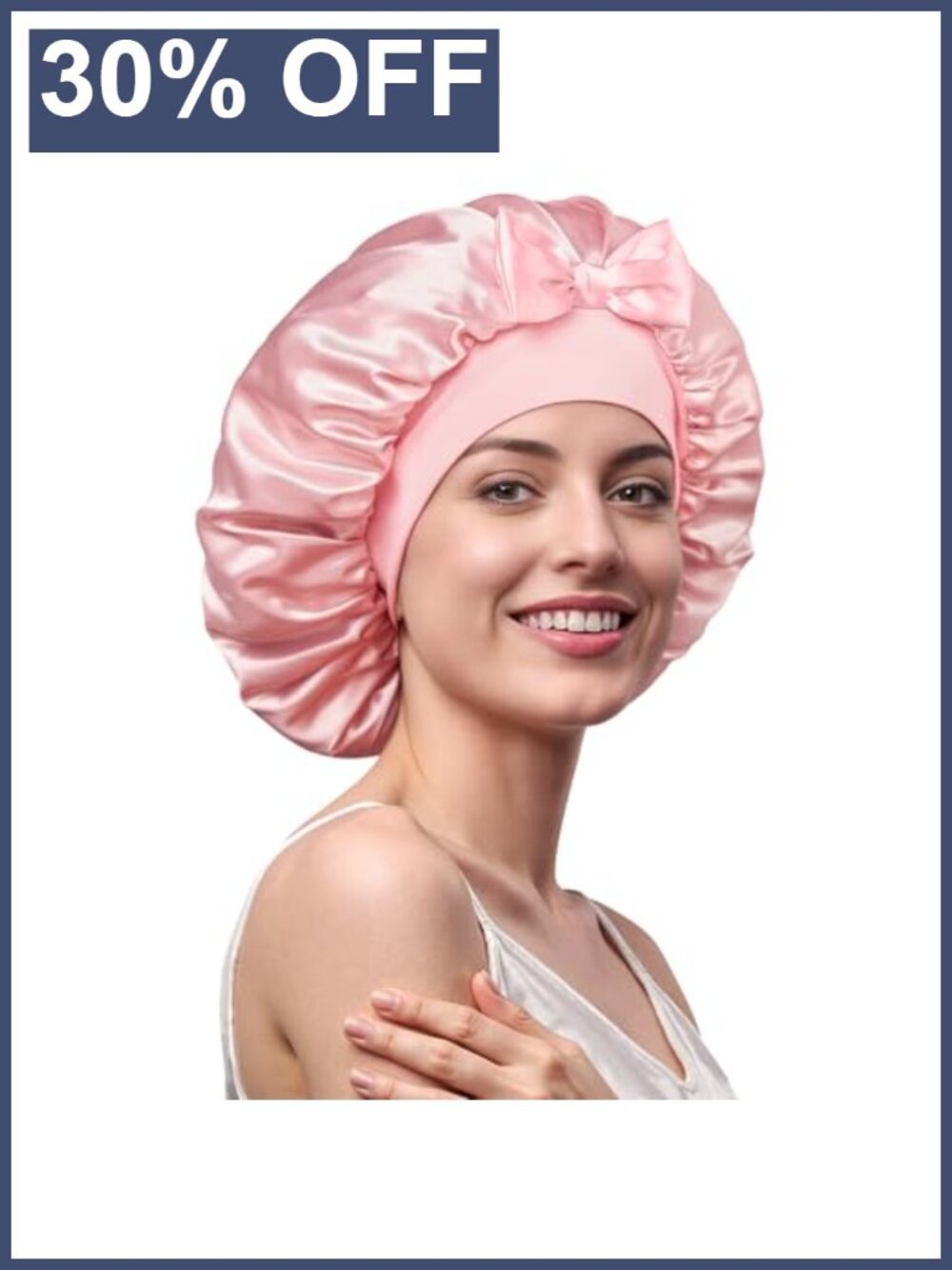 100% Mulberry Silk Bonnet for Sleeping Double-Sided 22 Momme Adjustable